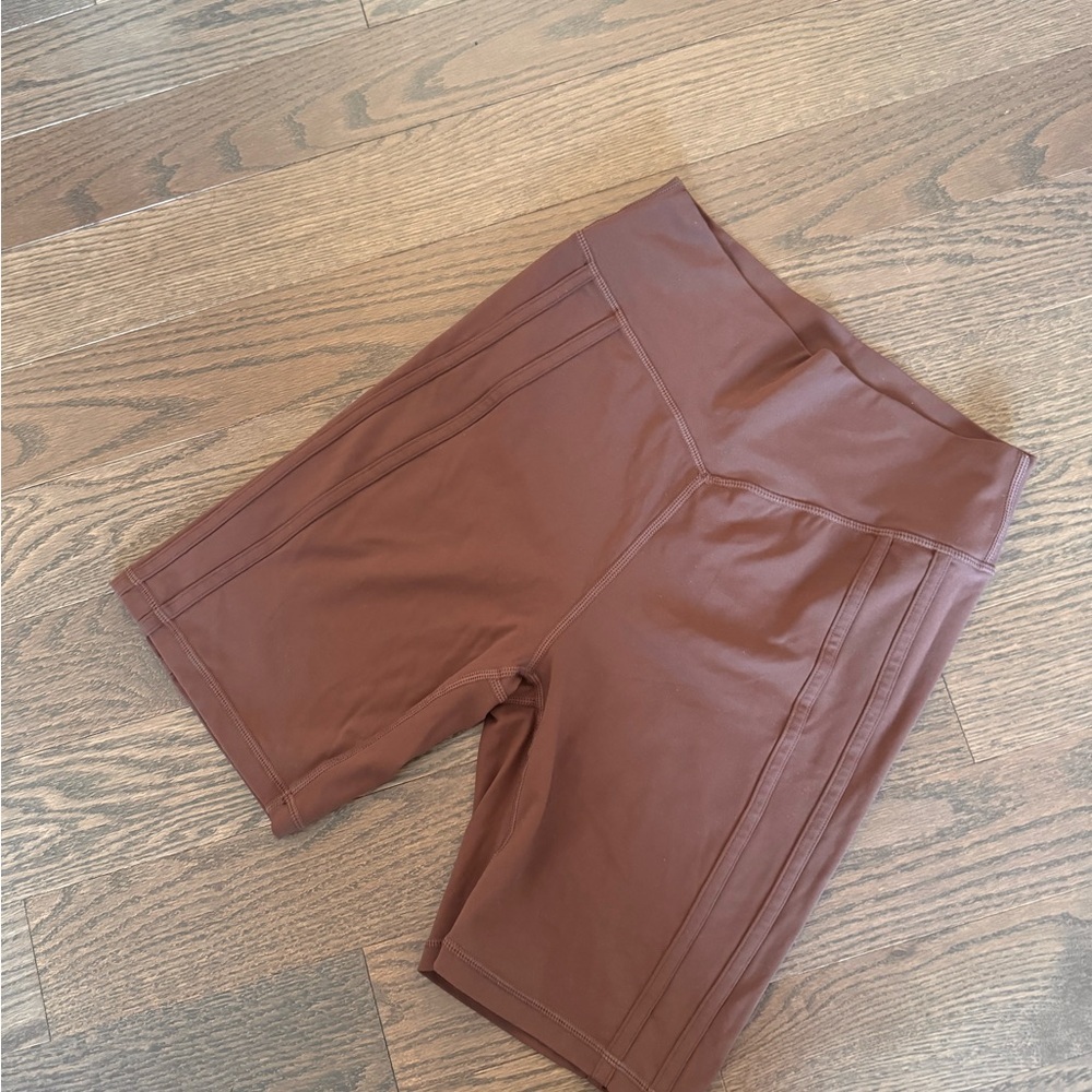 NWOT Meshki Brown Biker Shorts